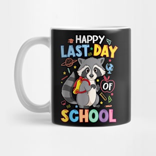 Last Day of School Kid Teacher Cute raccoon Graduation Mug